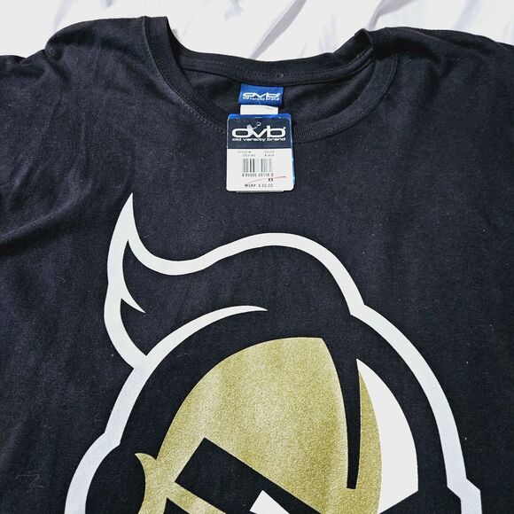 Old Varsity Brand Mens UCF Knights Shirt Black Size 2X 100% Cotton - Picture 10 of 13